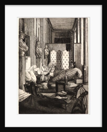 Le Foyer de la Comédie-Francaise pendant le Siège de Paris, 1870-1871 by James Tissot