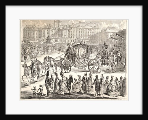 Pabst Pius am Ostersonntag auf dem Hofe zu Wien 1782, ca. 1782 by Johann Hieronymus Lo¨schenkohl