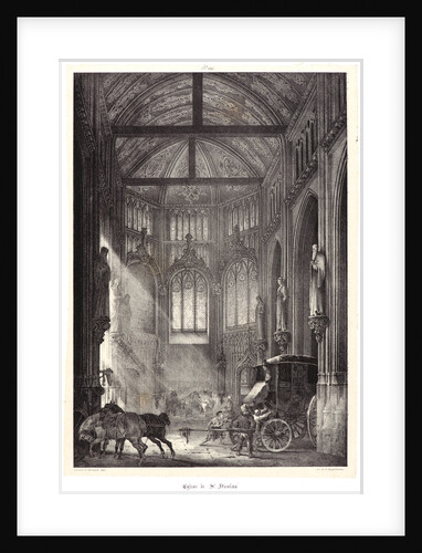 The Church of St. Nicolas, Rouen, 1823 by Théodore Géricault