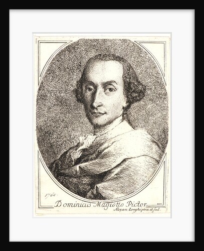 Portrait of the Artist, Domenico Maggiotto, 1760 by Alessandro Longhi