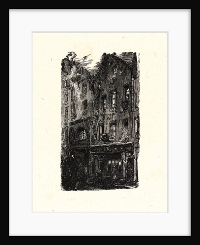 Image from La Bièvre, Les Gobelins, Saint-Séverin, ca. 1901 by Auguste Louis Lepère