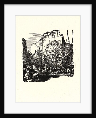 Image from La Bièvre, Les Gobelins, Saint-Séverin, ca. 1901 by Auguste Louis Lepère