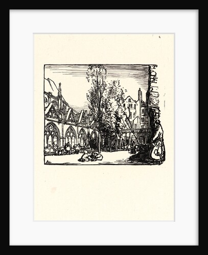 Image from La Bièvre, Les Gobelins, Saint-Séverin, ca. 1901 by Auguste Louis Lepère