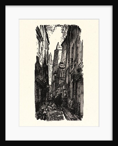 Image from La Bièvre, Les Gobelins, Saint-Séverin, ca. 1901 by Auguste Louis Lepère