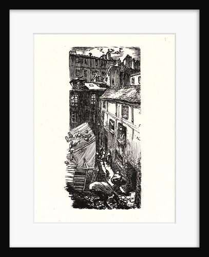 Image from La Bièvre, Les Gobelins, Saint-Séverin, ca. 1901 by Auguste Louis Lepère