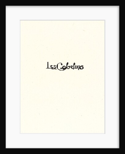 Title sheet from La Bièvre, Les Gobelins, Saint-Séverin, ca. 1901 by Auguste Louis Lepère