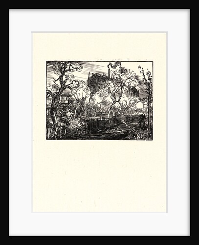 Image from La Bièvre, Les Gobelins, Saint-Séverin, ca. 1901 by Auguste Louis Lepère
