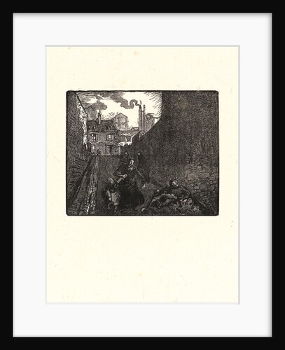 Image from La Bièvre, Les Gobelins, Saint-Séverin, ca. 1901 by Auguste Louis Lepère