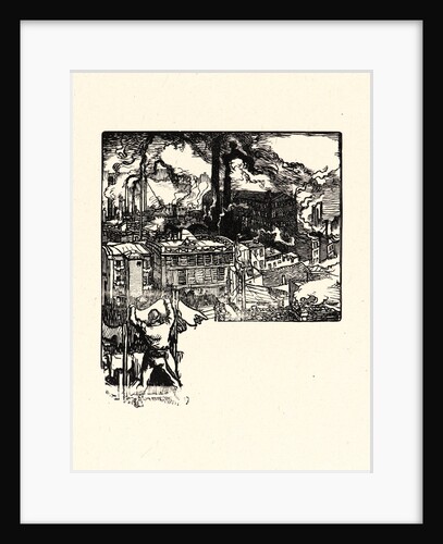 Image from La Bièvre, Les Gobelins, Saint-Séverin, ca. 1901 by Auguste Louis Lepère