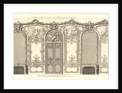 Salon de Mgr. le Prince de Rohan, coté de la cheminée, 18th century by Auger Lucas