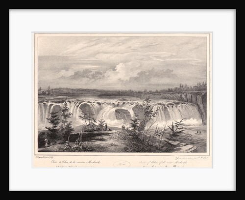 Falls of the Cohoes, Mohawk River, ca. 1830-1840 by A. Joly