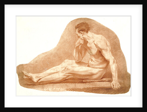 Study of a Male Nude, ca. 1743 by Anonymous