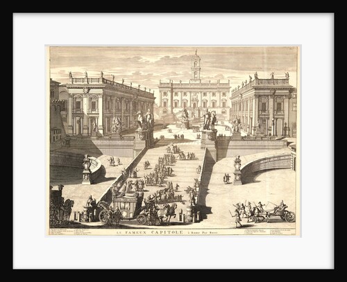 View of the Capitoline Hill (Le Fameux Capitole à Rome), ca. 1695-1706 by Domenico de Rossi