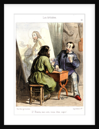 St. Pierre, mon ami, vous êtes capot!, 1838 by Paul Gavarni