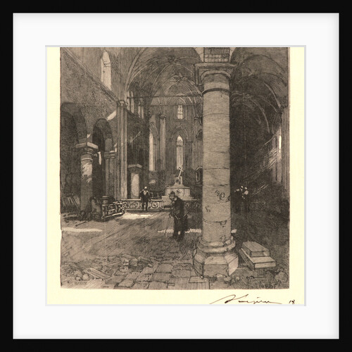 Church Interior, ca. 1890-1910 by Auguste Louis Lepère