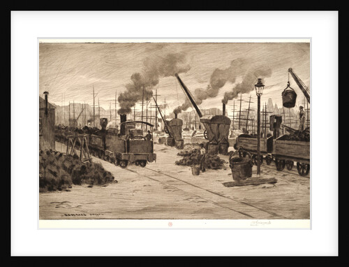The Railway Station, Dieppe, 1896 by Henri Charles Guérard