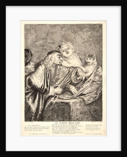 The Sick Cat (Le Chat Malade}, 1731 by Jean-Étienne Liotard