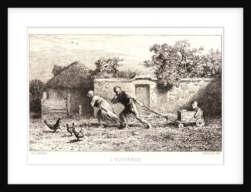 The Carriage (L'Equipage), 1864 by Charles Émile Jacque