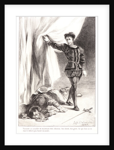 Hamlet: Vraiment ce conseiller.., 1834-1843 by Eugène Delacroix