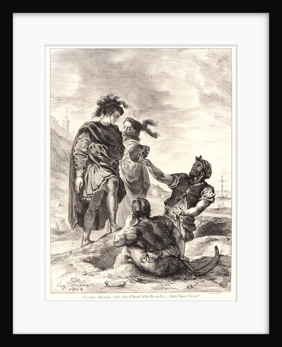 Hamlet: Ce crâne.., 1834-1843 by Eugène Delacroix