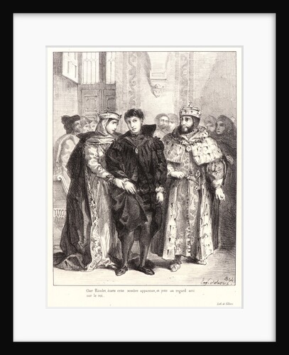 Hamlet: Cher Hamlet.., 1834-1843 by Eugène Delacroix