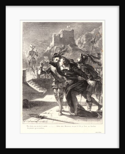 Hamlet: Mon destin.., 1834-1843 by Eugène Delacroix