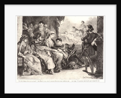 Hamlet: C'est une intrigue.., 1834- 1843 by Eugène Delacroix