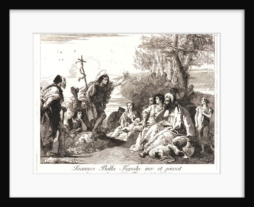 Saint John the Baptist Preaching, ca. 1740-1750 by Giovanni Domenico Tiepolo