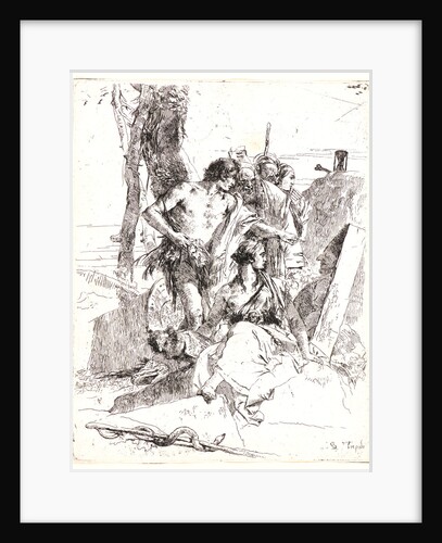 The Discovery of the Tomb of Punchinello, 1735-1740 by Giovanni Battista Tiepolo