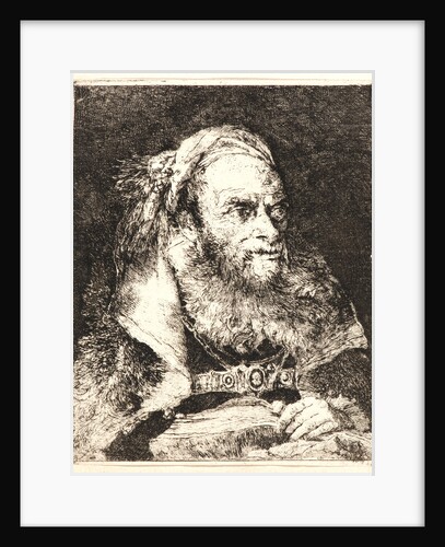 Old Man with an Open Book, 18th century by Giovanni Domenico Tiepolo