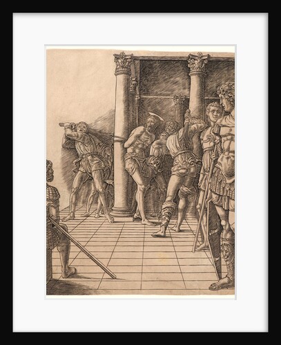 Flagellation with a Pavement, ca. 1465-1470 by Andrea Mantegna