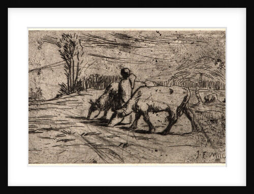 Two Cows (Les Deux Vaches), ca. 1847-1848 by Jean-François Millet