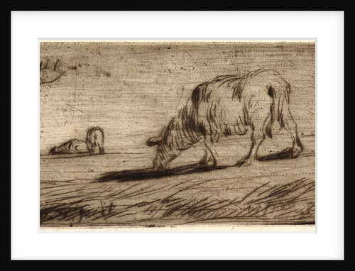 Sheep Grazing (Moutons Paissant), ca. 1849-1850 by Jean-François Millet