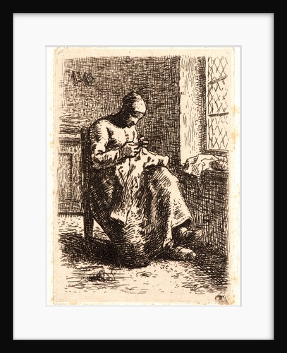 Woman Sewing (La Couseuse), ca. 1855-1856 by Jean-François Millet