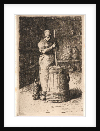 The Churner (La Baratteuse), ca. 1855-1858 by Jean-François Millet