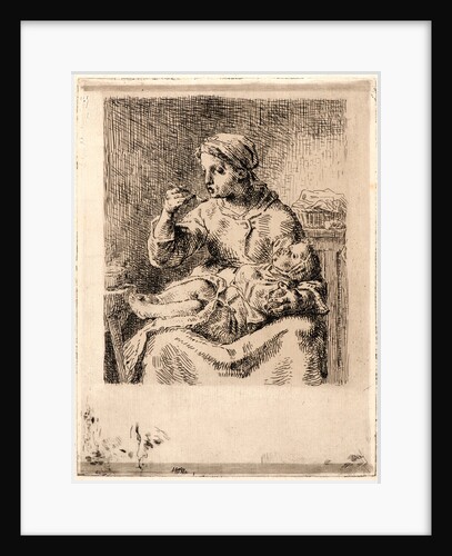 Woman Feeding Her Child (La Bouillie), 1861 by Jean-François Millet