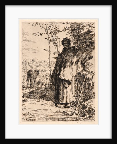 Shepherdess Knitting (La Grande Bergère), 1862 by Jean-François Millet