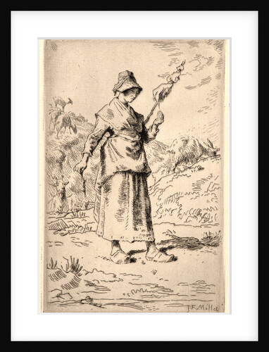The Spinner (La Fileuse Auvergnate), 1868-1869 by Jean-François Millet
