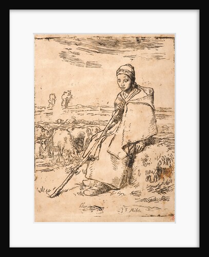 Seated Shepherdess (La grande Bergère assise) by Jean-Baptiste Millet