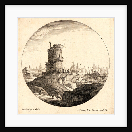 Le Petit Port de Mer à la Grosse Tour Ronde, 17th century by Michel Montagne