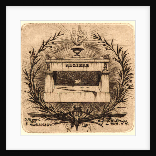 The Tomb of Molière, 1854 by Charles Meryon