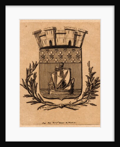 Arms of the City of Paris, 1854 by Charles Meryon