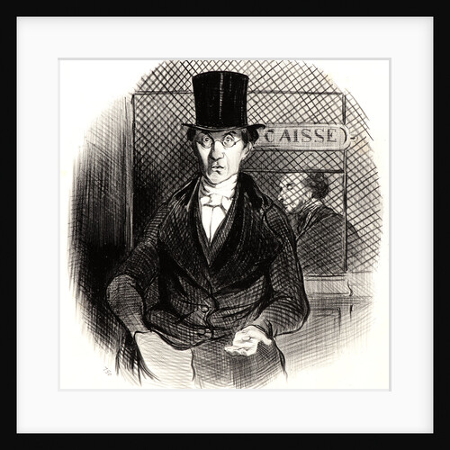 Un paiement de dividende, 1845 by Honoré Daumier