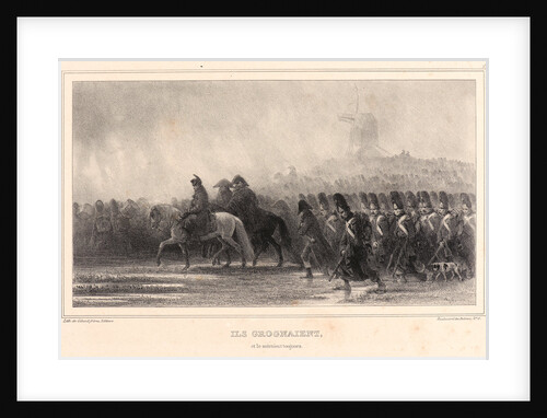 Ils grognaient, et le suivaient toujours!, 1836 by Auguste Raffet