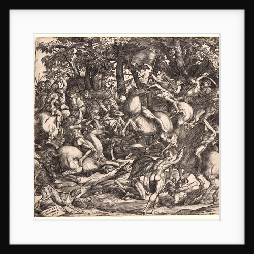 The Battle of Naked Men, 16th century by Domenico Campagnola