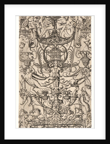 Ornament Panel with a Bird Cage, 16th century by Nicoletto da Modena