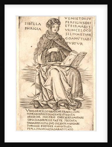 The Phrygian Sybil, after 1470 by Anonymous