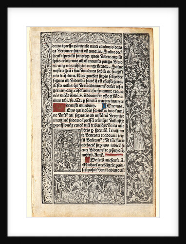 St. Michel ? (Encadrement à la chose), ca. 1498 by Philippe Pigouchet