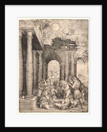 Adoration of the Shepherds, before 1551 by Master H. F. E.