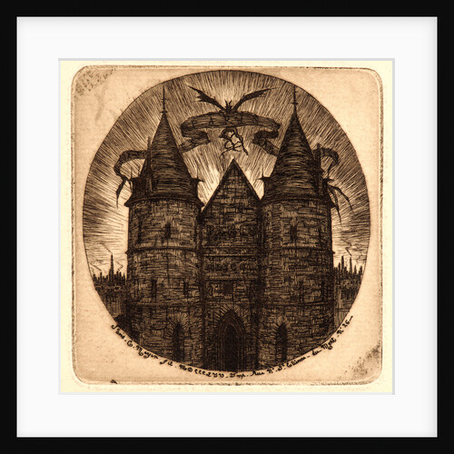 Ancienne Porte du Palais de Justice, 1854 by Charles Meryon